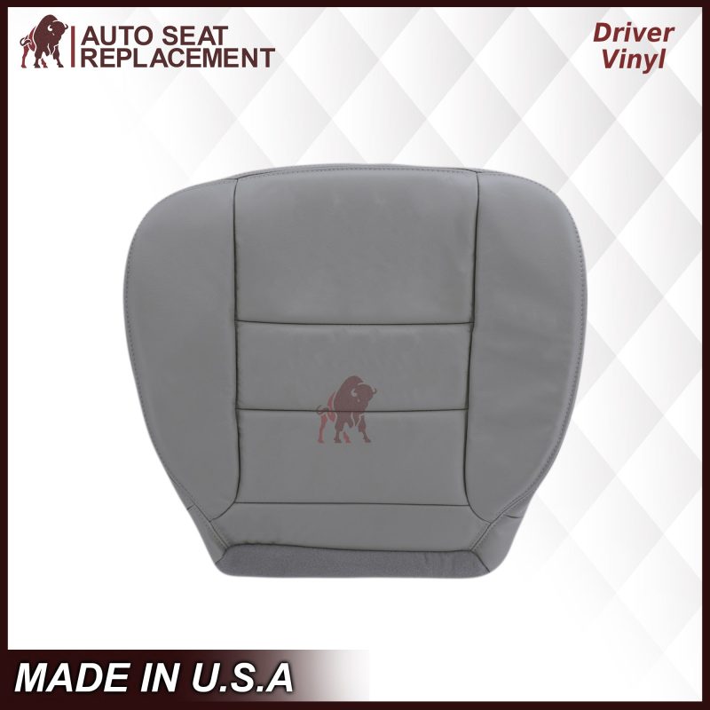 2002-2007 Ford F250/F350/F450/F550 Lariat Extended Cab Seat Cover in Flint Gray: Choose Leather or Vinyl- 2000 2001 2002 2003 2004 2005 2006- Leather- Vinyl- Seat Cover Replacement- Auto Seat Replacement