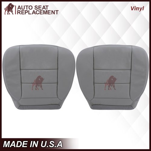 2002-2007 Ford F250/F350/F450/F550 Lariat Extended Cab Seat Cover in Flint Gray: Choose Leather or Vinyl- 2000 2001 2002 2003 2004 2005 2006- Leather- Vinyl- Seat Cover Replacement- Auto Seat Replacement