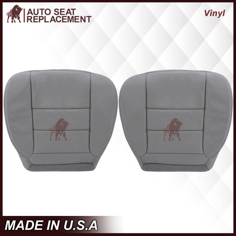 2002-2007 Ford F250/F350/F450/F550 Lariat Extended Cab Seat Cover in Flint Gray: Choose Leather or Vinyl- 2000 2001 2002 2003 2004 2005 2006- Leather- Vinyl- Seat Cover Replacement- Auto Seat Replacement