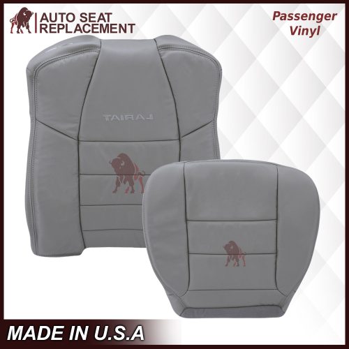 2002-2007 Ford F250/F350/F450/F550 Lariat Extended Cab Seat Cover in Flint Gray: Choose Leather or Vinyl- 2000 2001 2002 2003 2004 2005 2006- Leather- Vinyl- Seat Cover Replacement- Auto Seat Replacement