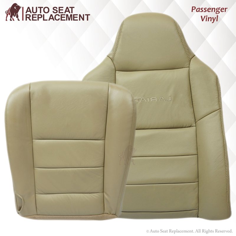 2002-2007 Ford F250 F350 Lariat Seat Cover in Tan: Choose Leather or Vinyl- 2000 2001 2002 2003 2004 2005 2006- Leather- Vinyl- Seat Cover Replacement- Auto Seat Replacement