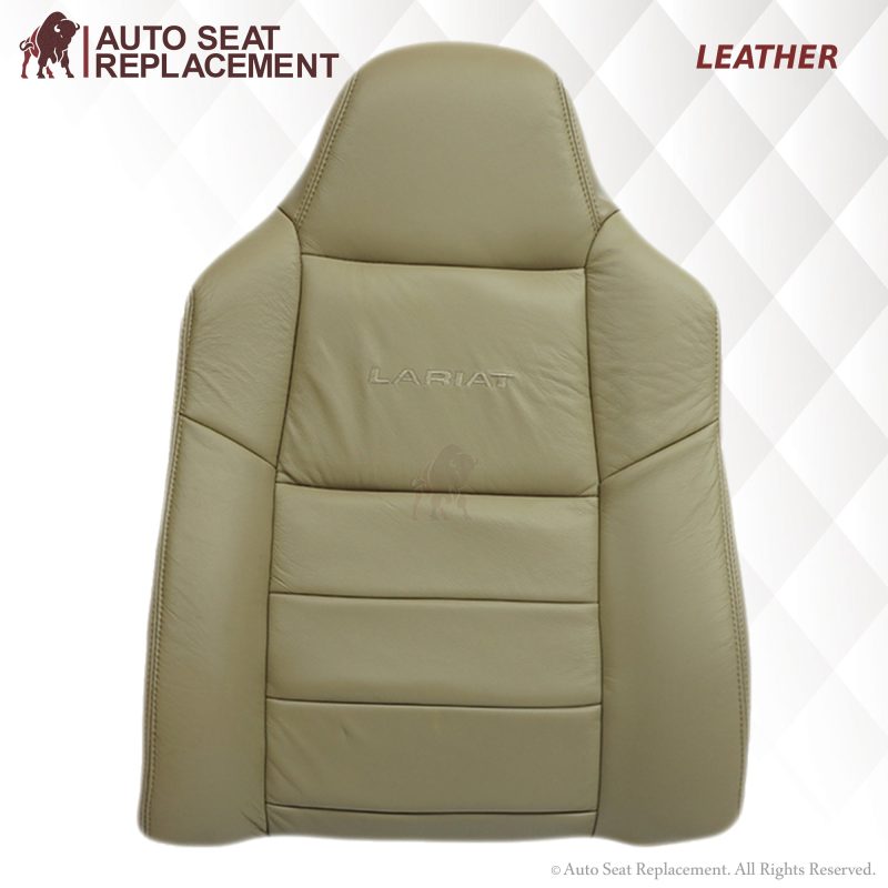 2002-2007 Ford F250 F350 Lariat Seat Cover in Tan: Choose Leather or Vinyl- 2000 2001 2002 2003 2004 2005 2006- Leather- Vinyl- Seat Cover Replacement- Auto Seat Replacement