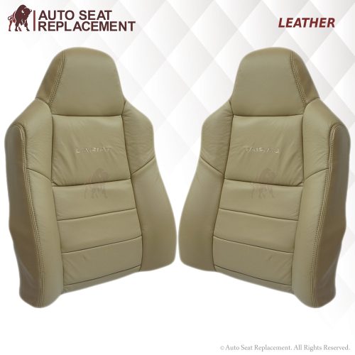 2002-2007 Ford F250 F350 Lariat Seat Cover in Tan: Choose Leather or Vinyl- 2000 2001 2002 2003 2004 2005 2006- Leather- Vinyl- Seat Cover Replacement- Auto Seat Replacement