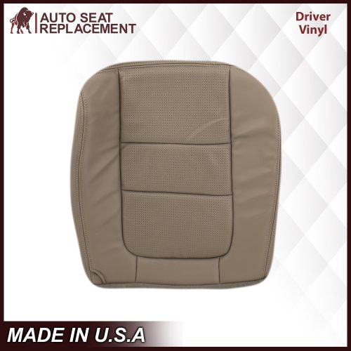 2001 Ford F250 F350 Lariat Perforated Seat Cover in Tan: Choose Leather or Vinyl- 2000 2001 2002 2003 2004 2005 2006- Leather- Vinyl- Seat Cover Replacement- Auto Seat Replacement