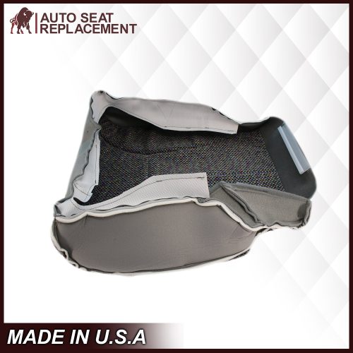 2003 2004 2005 2006 2007 Chevy Silverado GMC Sierra Driver Bottom Cloth Seat Cover LightGray Light Gray3