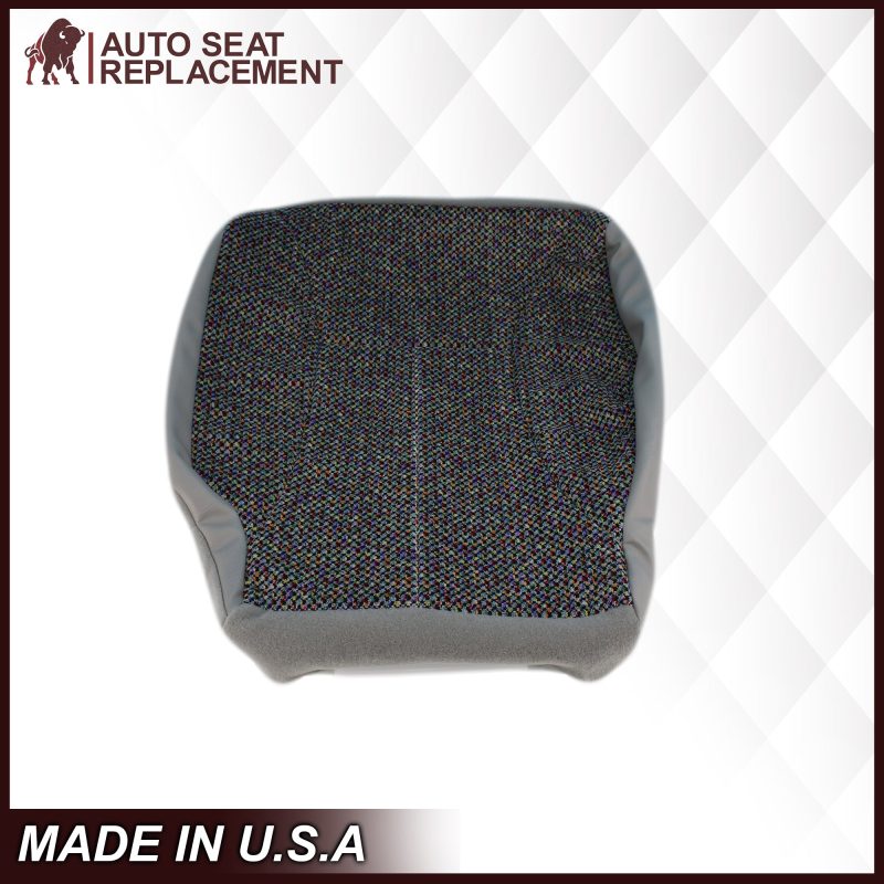 2003 2004 2005 2006 2007 Chevy Silverado GMC Sierra Driver Bottom Cloth Seat Cover LightGray Light Gray4