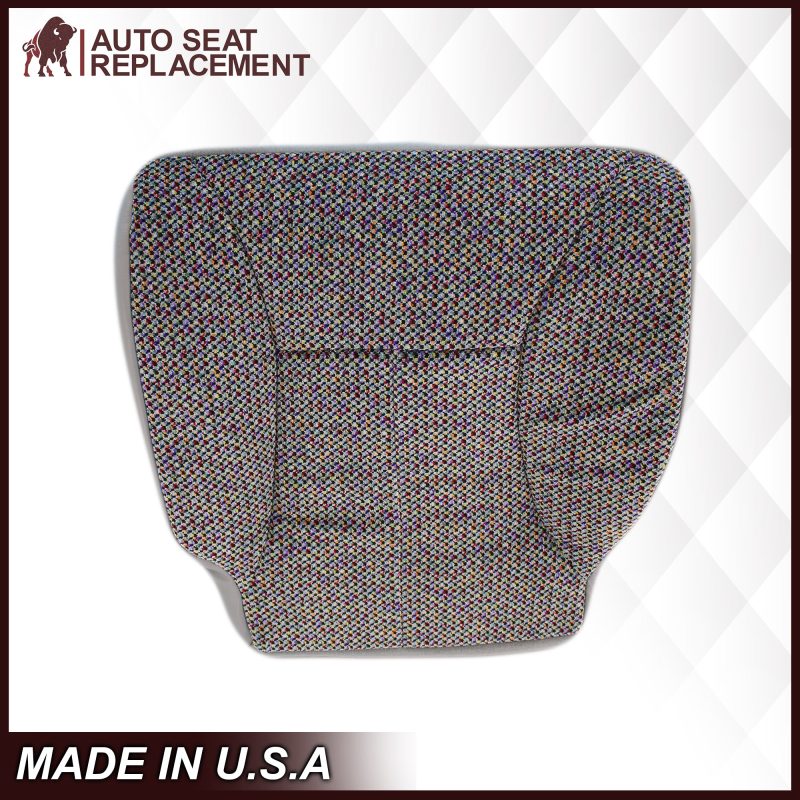 1998-2002 Dodge Ram 1500 SLT Laramie Seat Cover in Cloth with Mist Gray skirt: Choose From Variation- 2000 2001 2002 2003 2004 2005 2006- Leather- Vinyl- Seat Cover Replacement- Auto Seat Replacement