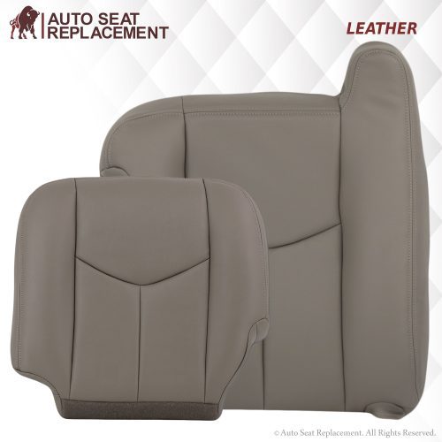 2003-2007 Chevy Tahoe/Suburban Seat Cover in Light Gray: Choose From Variations- 2000 2001 2002 2003 2004 2005 2006- Leather- Vinyl- Seat Cover Replacement- Auto Seat Replacement