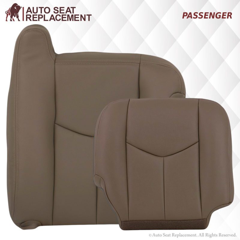 2003-2007 Chevy Silverado/Avalanche Seat Cover in Tan: Choose Leather or Vinyl- 2000 2001 2002 2003 2004 2005 2006- Leather- Vinyl- Seat Cover Replacement- Auto Seat Replacement