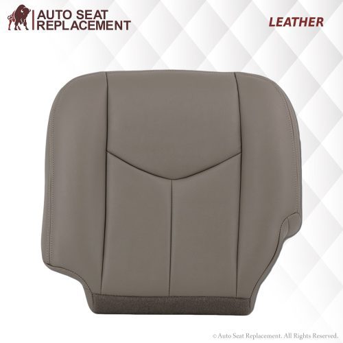 2003-2007 Chevy Silverado/Avalanche Seat Cover In Light Gray: Choose From Variation- 2000 2001 2002 2003 2004 2005 2006- Leather- Vinyl- Seat Cover Replacement- Auto Seat Replacement