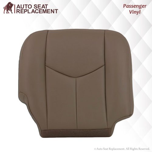 2003-2007 Chevy Silverado/Avalanche Seat Cover in Tan: Choose Leather or Vinyl- 2000 2001 2002 2003 2004 2005 2006- Leather- Vinyl- Seat Cover Replacement- Auto Seat Replacement