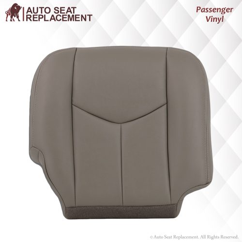 2003-2007 GMC Sierra Seat Cover In Light Gray: Choose From Variation- 2000 2001 2002 2003 2004 2005 2006- Leather- Vinyl- Seat Cover Replacement- Auto Seat Replacement