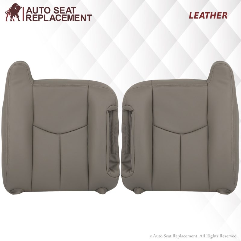 2003-2007 Chevy Silverado/Avalanche Seat Cover In Light Gray: Choose From Variation- 2000 2001 2002 2003 2004 2005 2006- Leather- Vinyl- Seat Cover Replacement- Auto Seat Replacement