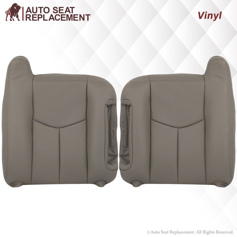 2003-2007 Chevy Tahoe/Suburban Seat Cover in Light Gray: Choose From Variations- 2000 2001 2002 2003 2004 2005 2006- Leather- Vinyl- Seat Cover Replacement- Auto Seat Replacement