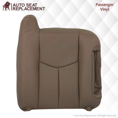 2003-2007 Chevy Silverado/Avalanche Seat Cover in Tan: Choose Leather or Vinyl- 2000 2001 2002 2003 2004 2005 2006- Leather- Vinyl- Seat Cover Replacement- Auto Seat Replacement