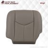 2003-2007 Chevy Silverado/Avalanche & GMC Sierra Work Truck Seat Cover in Gray 40/20/40 (Leanback Without Armrest): Choose Leather or Vinyl- 2000 2001 2002 2003 2004 2005 2006- Leather- Vinyl- Seat Cover Replacement- Auto Seat Replacement