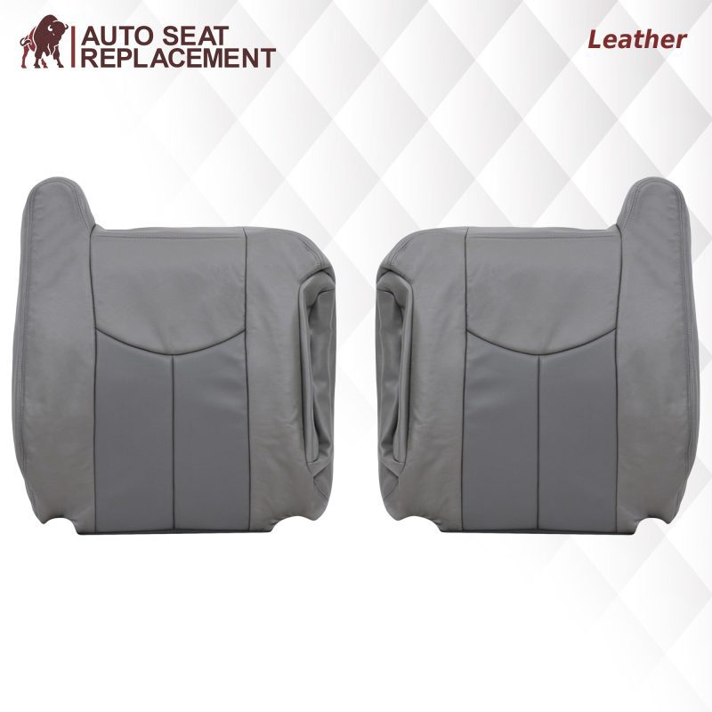 2003-2006 GMC Sierra & Yukon Denali Seat Cover in 2 Tone Gray: Choose From Variants- 2000 2001 2002 2003 2004 2005 2006- Leather- Vinyl- Seat Cover Replacement- Auto Seat Replacement