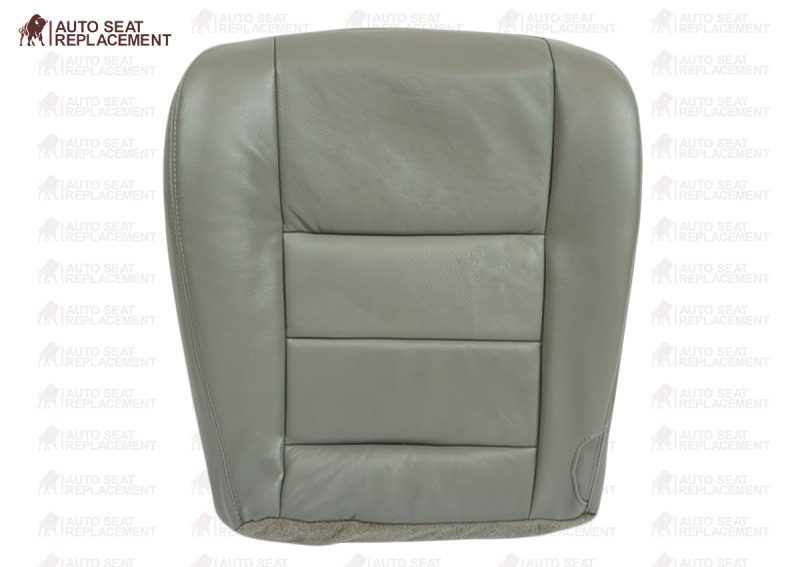 2002 2003 2004 2005 2006 2007 Ford F250 F350 Lariat Bottom Leather Seat Cover Gray- 2000 2001 2002 2003 2004 2005 2006- Leather- Vinyl- Seat Cover Replacement- Auto Seat Replacement