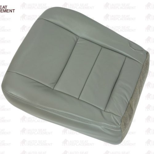 2002 2003 2004 2005 2006 2007 Ford F250 F350 Lariat Bottom Leather Seat Cover Gray- 2000 2001 2002 2003 2004 2005 2006- Leather- Vinyl- Seat Cover Replacement- Auto Seat Replacement