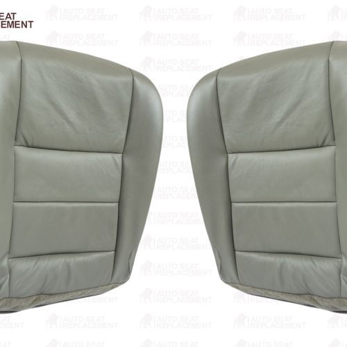 2002 2003 2004 2005 2006 2007 Ford F250 F350 Lariat Bottom Leather Seat Cover Gray- 2000 2001 2002 2003 2004 2005 2006- Leather- Vinyl- Seat Cover Replacement- Auto Seat Replacement