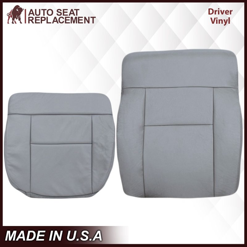 2004-2008 Ford F150 Seat Cover in Gray: Choose Leather or Vinyl- 2000 2001 2002 2003 2004 2005 2006- Leather- Vinyl- Seat Cover Replacement- Auto Seat Replacement