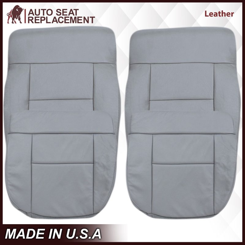 2004-2008 Ford F150 Seat Cover in Gray: Choose Leather or Vinyl- 2000 2001 2002 2003 2004 2005 2006- Leather- Vinyl- Seat Cover Replacement- Auto Seat Replacement