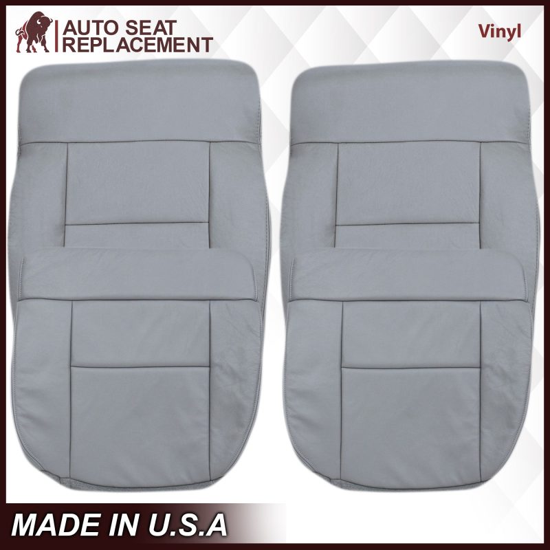 2004-2008 Ford F150 Seat Cover in Gray: Choose Leather or Vinyl- 2000 2001 2002 2003 2004 2005 2006- Leather- Vinyl- Seat Cover Replacement- Auto Seat Replacement