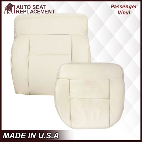 2004 Ford F150 Seat Cover in Light Parchment Tan: Choose Leather or Vinyl- 2000 2001 2002 2003 2004 2005 2006- Leather- Vinyl- Seat Cover Replacement- Auto Seat Replacement