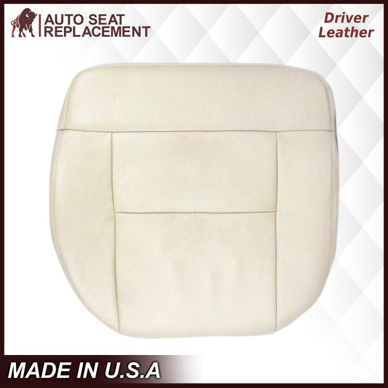 2004 Ford F150 Seat Cover in Light Parchment Tan: Choose Leather or Vinyl- 2000 2001 2002 2003 2004 2005 2006- Leather- Vinyl- Seat Cover Replacement- Auto Seat Replacement