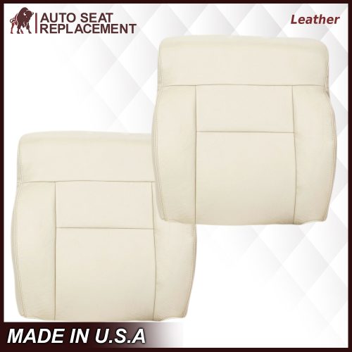 2004 Ford F150 Seat Cover in Light Parchment Tan: Choose Leather or Vinyl- 2000 2001 2002 2003 2004 2005 2006- Leather- Vinyl- Seat Cover Replacement- Auto Seat Replacement