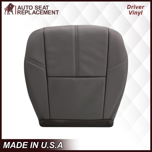 2007-2014 Chevy Silverado & GMC Sierra Work Truck Seat Cover In Dark Titanium Gray: Choose From Variation- 2000 2001 2002 2003 2004 2005 2006- Leather- Vinyl- Seat Cover Replacement- Auto Seat Replacement