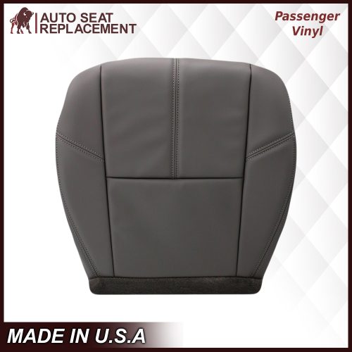 2007-2014 Chevy Silverado & GMC Sierra Work Truck Seat Cover In Dark Titanium Gray: Choose From Variation- 2000 2001 2002 2003 2004 2005 2006- Leather- Vinyl- Seat Cover Replacement- Auto Seat Replacement