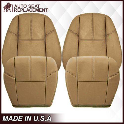 2007-2014 GMC Yukon/Sierra Seat Cover In Tan: Choose From Variation- 2000 2001 2002 2003 2004 2005 2006- Leather- Vinyl- Seat Cover Replacement- Auto Seat Replacement