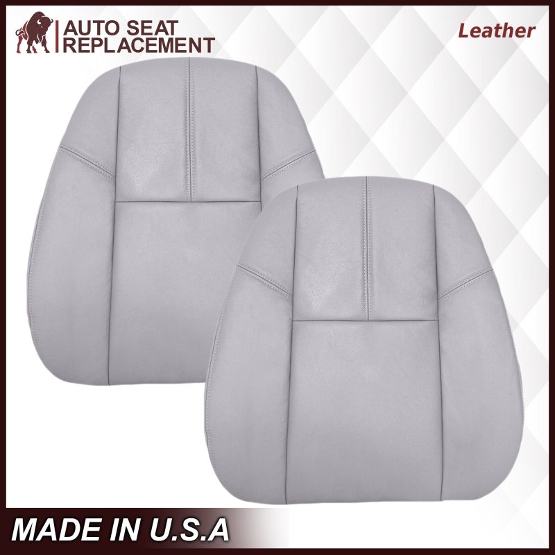 2007-2014 Chevy Silverado Seat Cover In Gray: Choose From Variation- 2000 2001 2002 2003 2004 2005 2006- Leather- Vinyl- Seat Cover Replacement- Auto Seat Replacement