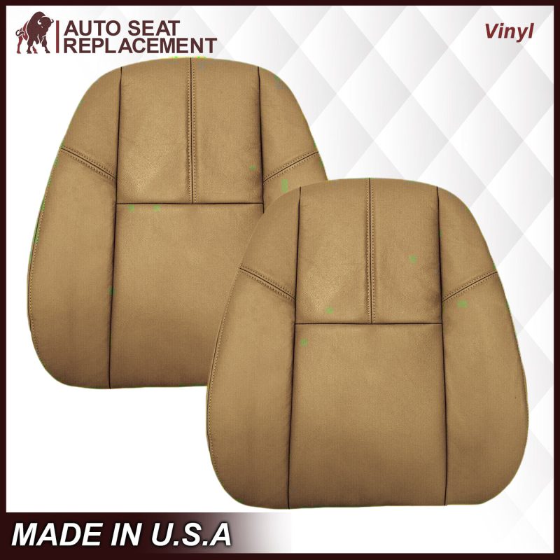 2007-2014 GMC Yukon/Sierra Seat Cover In Tan: Choose From Variation- 2000 2001 2002 2003 2004 2005 2006- Leather- Vinyl- Seat Cover Replacement- Auto Seat Replacement