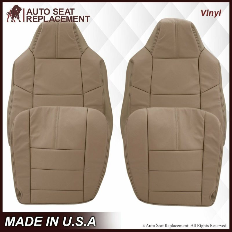 2008-2010 Ford F-250 F-350 F-450 F-550 Lariat Seat Cover in Camel Tan: Choose From Variants- 2000 2001 2002 2003 2004 2005 2006- Leather- Vinyl- Seat Cover Replacement- Auto Seat Replacement