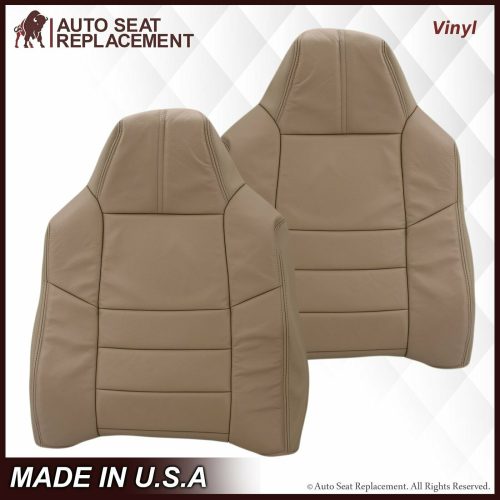 2008-2010 Ford F-250 F-350 F-450 F-550 Lariat Seat Cover in Camel Tan: Choose From Variants- 2000 2001 2002 2003 2004 2005 2006- Leather- Vinyl- Seat Cover Replacement- Auto Seat Replacement