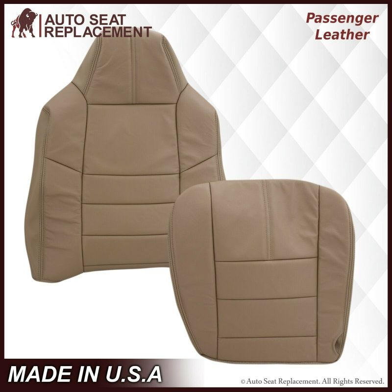 2008-2010 Ford F-250 F-350 F-450 F-550 Lariat Seat Cover in Camel Tan: Choose From Variants- 2000 2001 2002 2003 2004 2005 2006- Leather- Vinyl- Seat Cover Replacement- Auto Seat Replacement