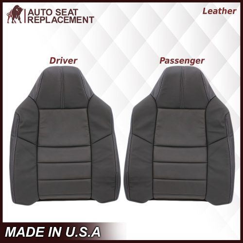 2008-2010 Ford F-250 F-350 F-450 F-550 Lariat Seat Cover in Black: Choose From Variants- 2000 2001 2002 2003 2004 2005 2006- Leather- Vinyl- Seat Cover Replacement- Auto Seat Replacement