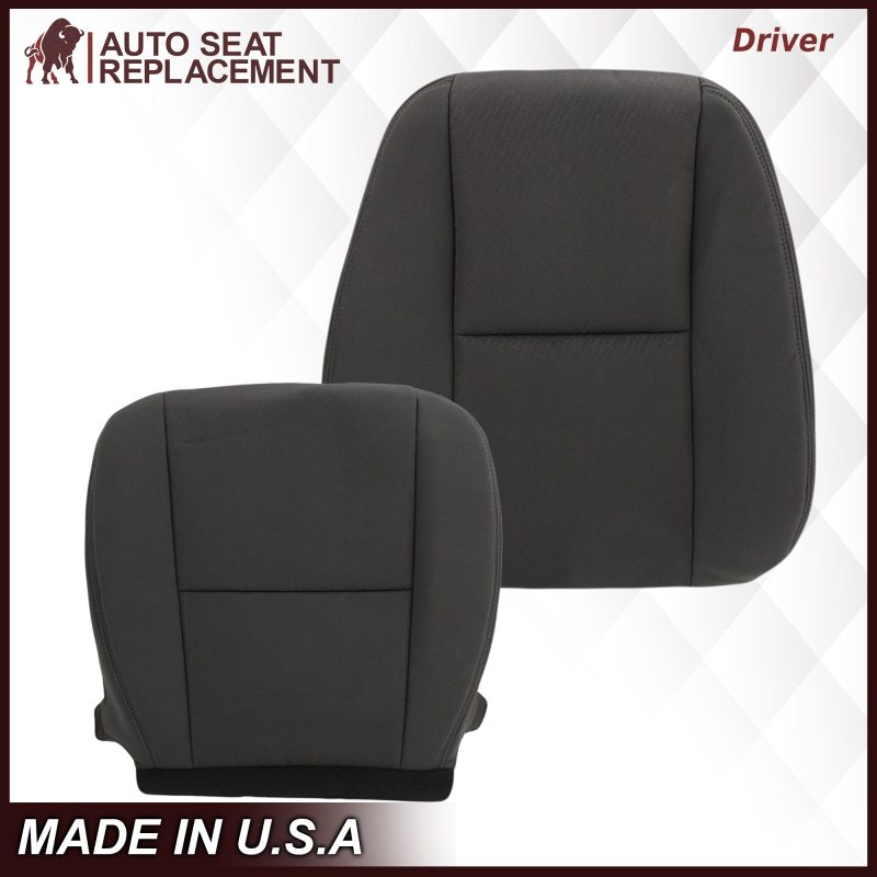 2007-2014 Gmc Sierra Cloth Seat Cover In Black: Choose From Variation- 2000 2001 2002 2003 2004 2005 2006- Leather- Vinyl- Seat Cover Replacement- Auto Seat Replacement