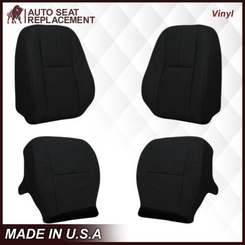 2007-2014 GMC Yukon/Sierra Seat Cover In Black: Choose From Variation- 2000 2001 2002 2003 2004 2005 2006- Leather- Vinyl- Seat Cover Replacement- Auto Seat Replacement