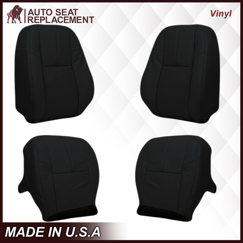 2007-2013 Chevy Avalanche Seat Cover In Black: Choose From Variation- 2000 2001 2002 2003 2004 2005 2006- Leather- Vinyl- Seat Cover Replacement- Auto Seat Replacement