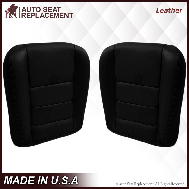 2002-2007 Ford F250/F350/F450/F550 Lariat Seat Cover in Black: Choose Leather or Vinyl- 2000 2001 2002 2003 2004 2005 2006- Leather- Vinyl- Seat Cover Replacement- Auto Seat Replacement