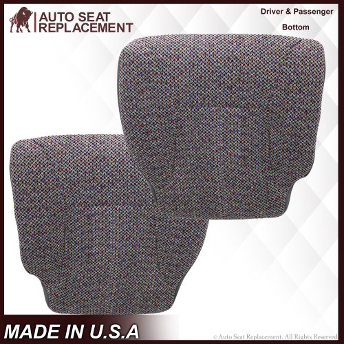 1998-2002 Dodge Ram 2500 3500 SLT Laramie Seat Cover in Cloth with Dark Gray skirt : Choose From Variation- 2000 2001 2002 2003 2004 2005 2006- Leather- Vinyl- Seat Cover Replacement- Auto Seat Replacement