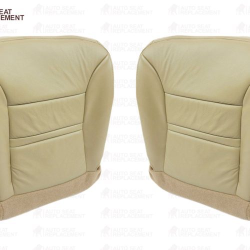 2000 2001 Ford Excursion Driver or Passenger Bottom Seat Cover Replacement Tan- 2000 2001 2002 2003 2004 2005 2006- Leather- Vinyl- Seat Cover Replacement- Auto Seat Replacement