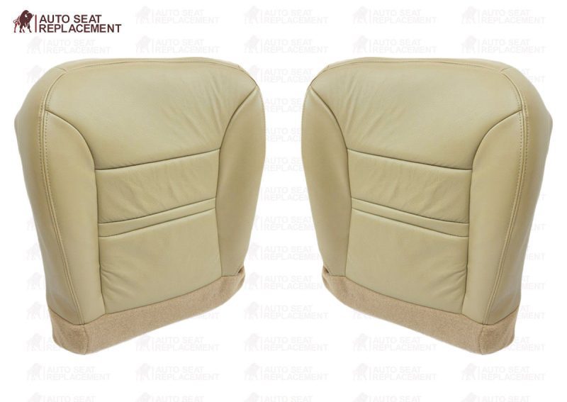 2000 2001 Ford Excursion Driver or Passenger Bottom Seat Cover Replacement Tan- 2000 2001 2002 2003 2004 2005 2006- Leather- Vinyl- Seat Cover Replacement- Auto Seat Replacement