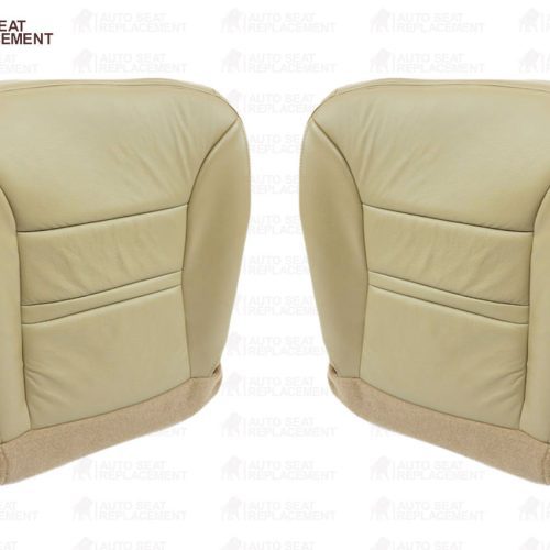 2000 2001 Ford Excursion Limited XLT Bottom Leather Seat Cover Replacement Tan- 2000 2001 2002 2003 2004 2005 2006- Leather- Vinyl- Seat Cover Replacement- Auto Seat Replacement