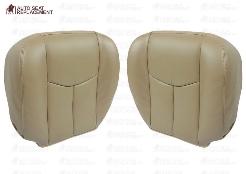 2003 To 2006 Chevy Silverado, Avalanche & GMC Sierra Upholstery Seat covers Tan- 2000 2001 2002 2003 2004 2005 2006- Leather- Vinyl- Seat Cover Replacement- Auto Seat Replacement