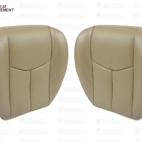 2003 To 2006 Chevy Silverado, Avalanche & GMC Sierra Upholstery Seat covers Tan- 2000 2001 2002 2003 2004 2005 2006- Leather- Vinyl- Seat Cover Replacement- Auto Seat Replacement