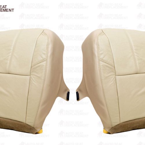 2008 2009 2010 2011 2012 2013 2014 Chevy Silverado Bottom Leather Seat Cover-Tan- 2000 2001 2002 2003 2004 2005 2006- Leather- Vinyl- Seat Cover Replacement- Auto Seat Replacement